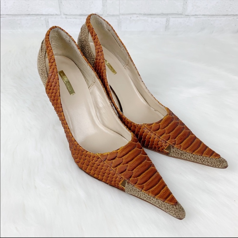 Michael Antonio Multi Textured Alligator Heels